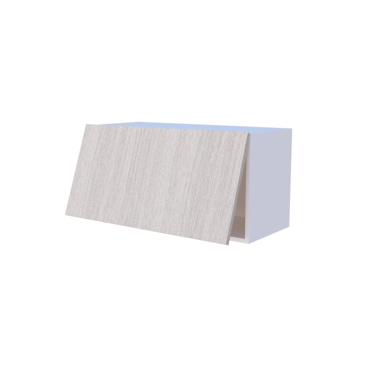 Meuble haut de cuisine abattant 1 porte 80x40cm, rangement pratique moderne