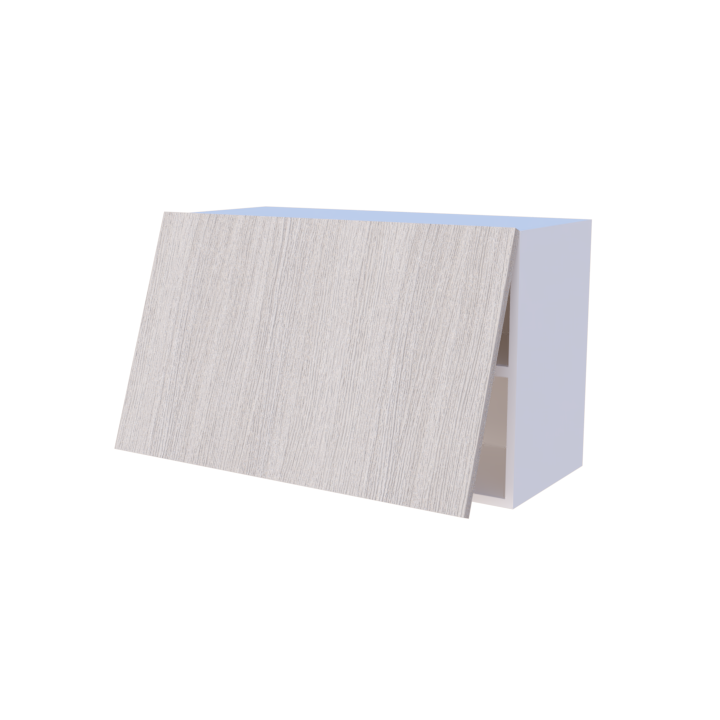 Meuble haut abattant 1 porte 80x50cm, rangement cuisine moderne sur mesure