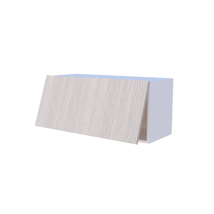 Meuble haut de cuisine abattant 1 porte 90x40cm, rangement pratique sur mesure