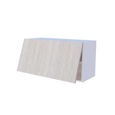 Meuble haut abattant 1 porte 90x45cm, rangement cuisine sur mesure fabrication française