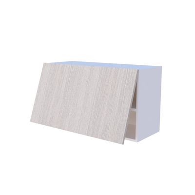 Meuble haut de cuisine abattant 1 porte 90x50cm, rangement pratique sur mesure