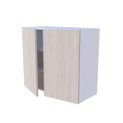 Meuble haut cuisine 2 portes 80x70cm, rangement vaisselle sur mesure
