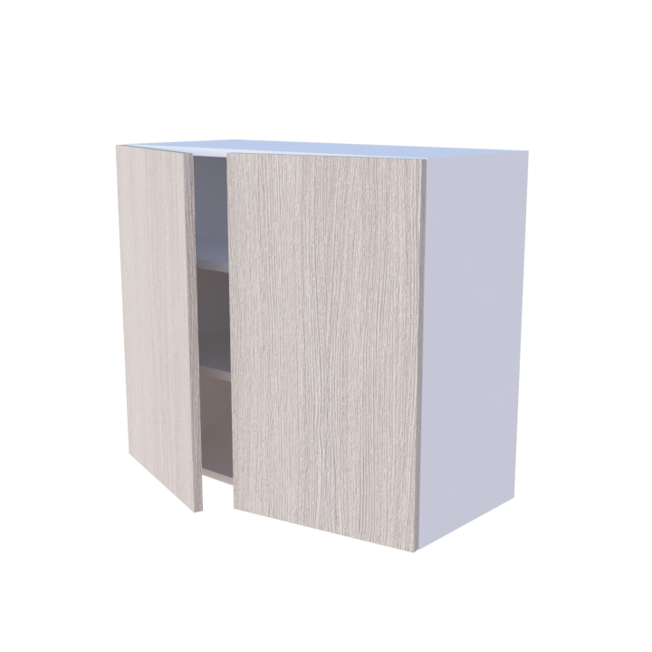 Meuble haut cuisine 2 portes 80x70cm, rangement vaisselle sur mesure
