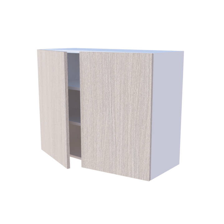 Meuble haut de cuisine 2 portes 90x70cm, fabrication française sur mesure
