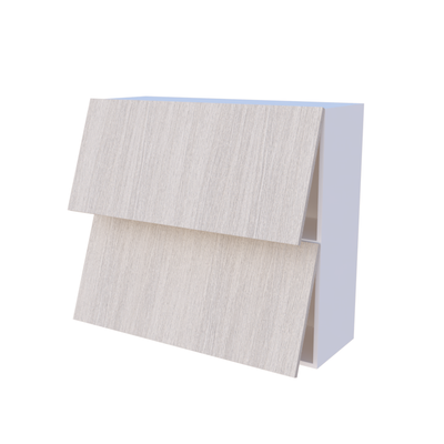 Meuble haut de cuisine abattant 2 portes 100x90cm, rangement sur mesure