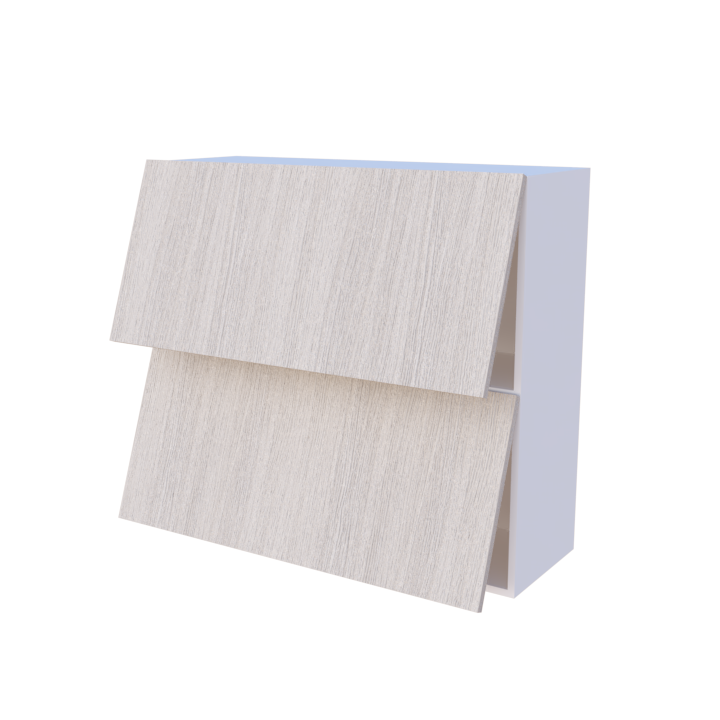 Meuble haut de cuisine abattant 2 portes 100x90cm, rangement sur mesure