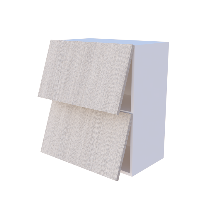 Meuble haut cuisine abattant 2 portes 60x70cm, rangement sur mesure fabrication française