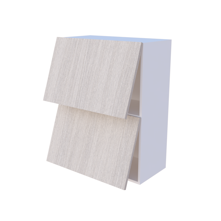 Meuble haut de cuisine abattant 2 portes 70x90cm, rangement sur mesure