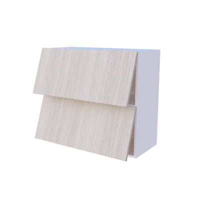 Meuble haut cuisine abattant 2 portes 80x70cm, rangement accessible sur mesure