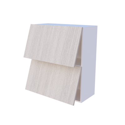 Meuble haut cuisine abattant 2 portes 80x90cm, rangement moderne sur mesure