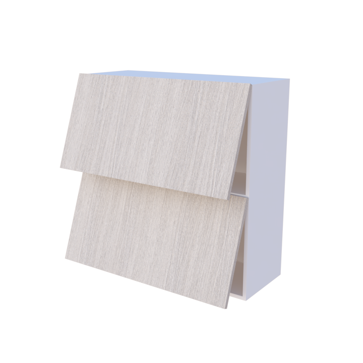 Meuble haut cuisine abattant 2 portes 90x90cm, rangement sur mesure fabrication française