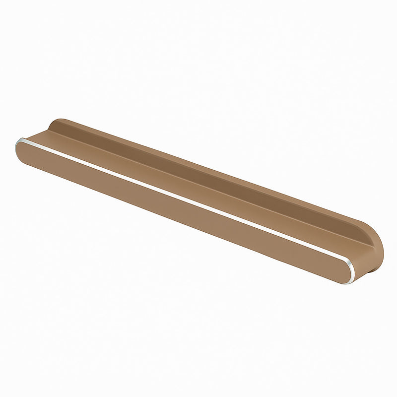 Poignée de meuble cuisine 150mm métal marron, finition mate pour cuisine contemporaine