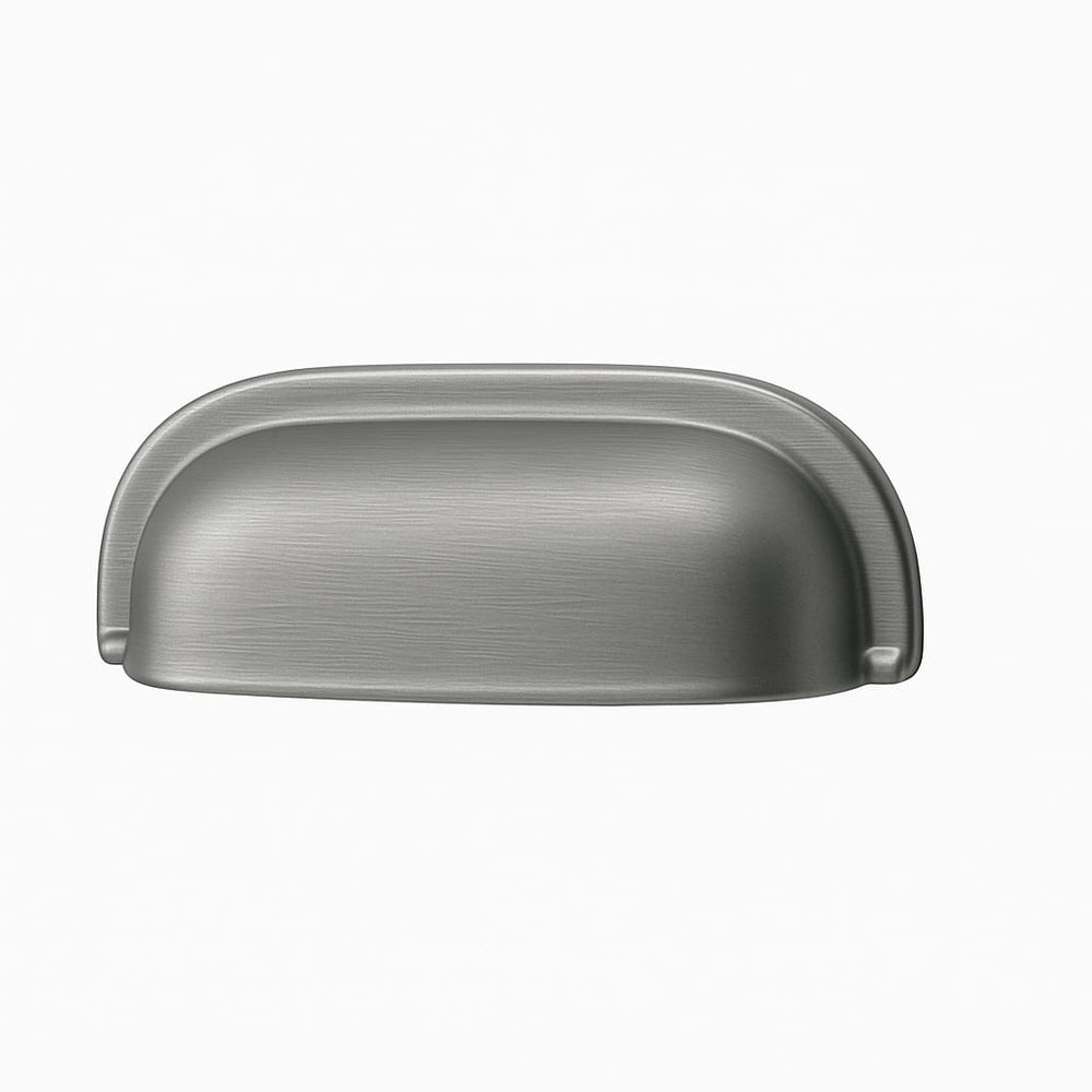 Poignée de meuble cuisine 88mm en métal inox brossé, finition contemporaine