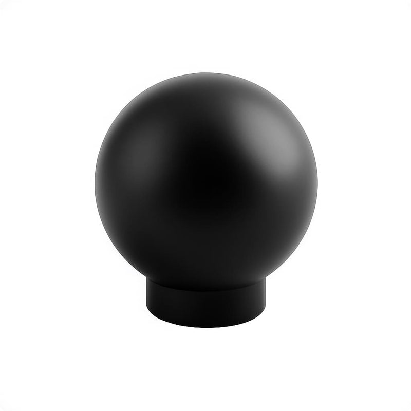 Poignée bouton 25mm métal noir mat, quincaillerie cuisine sur mesure