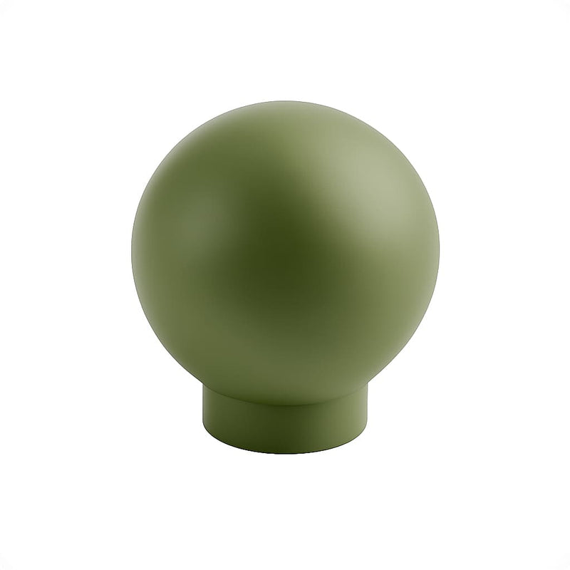Poignée bouton 25mm métal vert mat, accessoire de meuble cuisine sur mesure