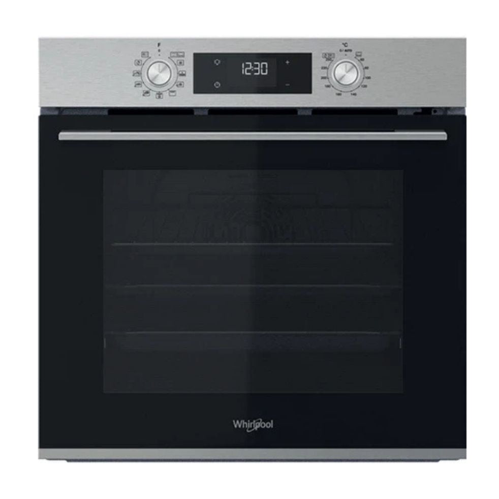 Four encastrable Whirlpool 71L inox, pyrolyse, multifonction cuisson 3 niveaux