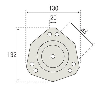 Pieds de table cylindriques : Acier noir mat, Ø60 × 710 mm — vendu à l'unité, vis incluses