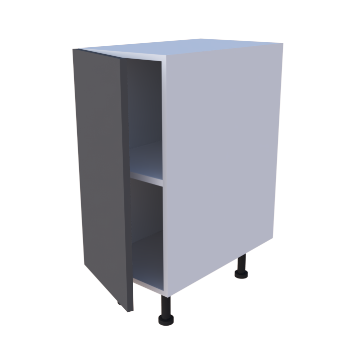 Meuble bas de rangement 1 porte - larg. 35 cm - Haut. 85cm (pieds inclus)