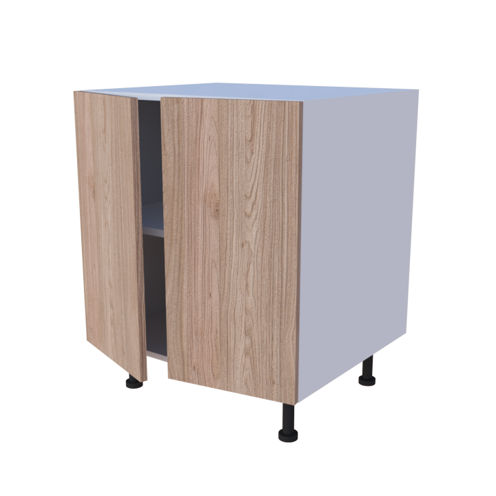 Meuble bas de rangement 2 portes - larg. 70 cm - Haut. 85cm (pieds inclus)
