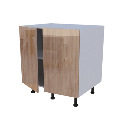 Meuble bas de rangement 2 portes - larg. 80 cm - Haut. 85cm (pieds inclus)
