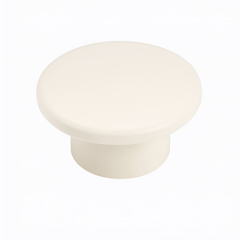 Poignée bouton 50mm métal blanc pour meuble de cuisine sur mesure