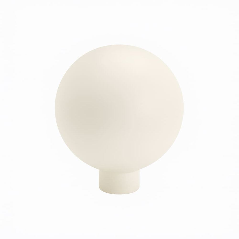 Poignée bouton 24mm en métal blanc pour meuble de cuisine sur mesure