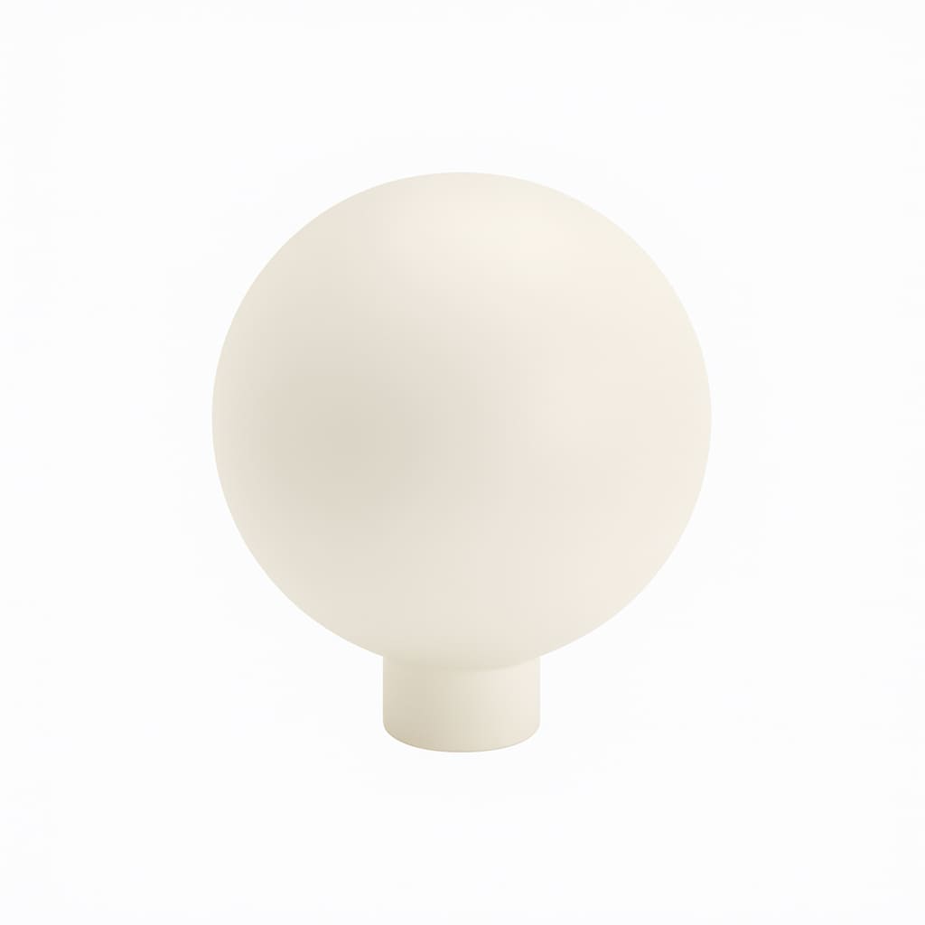 Poignée bouton 24mm en métal blanc pour meuble de cuisine sur mesure