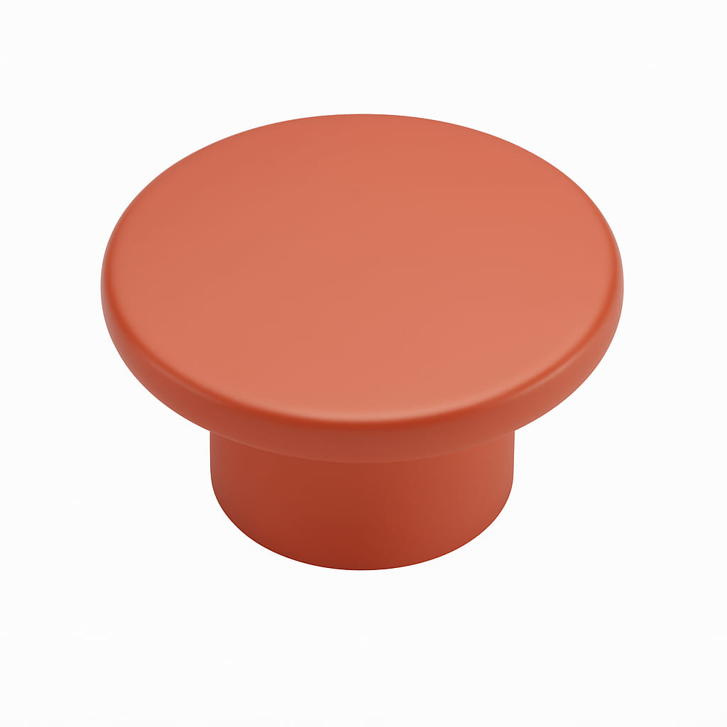 Poignée bouton 50mm métal terracotta pour meuble de cuisine sur mesure