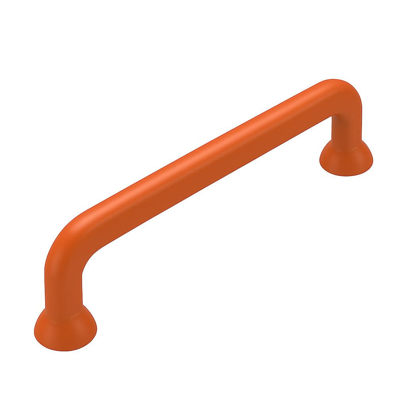 Poignée de cuisine 111mm en métal terracotta, finition mate contemporaine