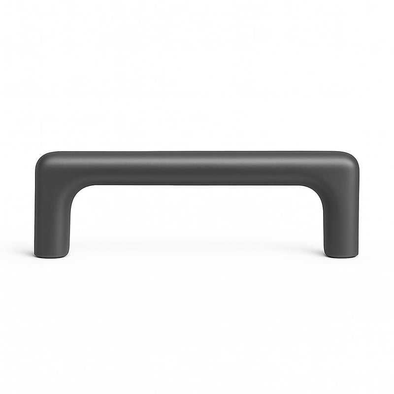 Poignée de meuble cuisine 138mm en métal anthracite, finition contemporaine
