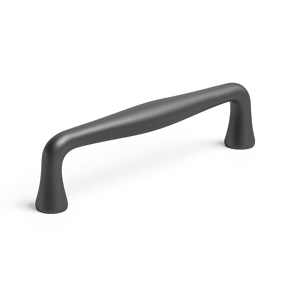 Poignée de meuble cuisine 109mm en métal anthracite, finition moderne sur mesure