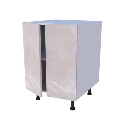 Meuble bas de rangement 2 portes - larg. 60 cm - Haut. 85cm (pieds inclus)