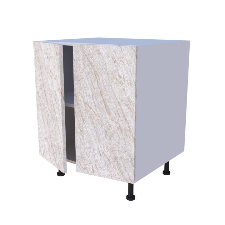 Meuble bas de rangement 2 portes - larg. 70 cm - Haut. 85cm (pieds inclus)