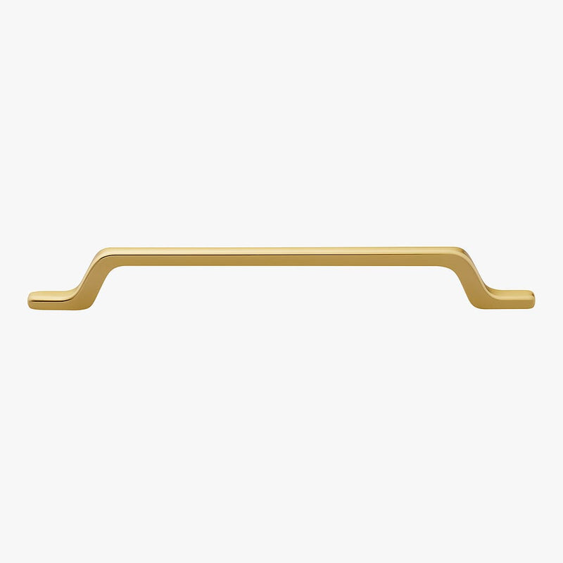 Poignée de meuble cuisine 220mm métal doré mat, finition contemporaine sur mesure