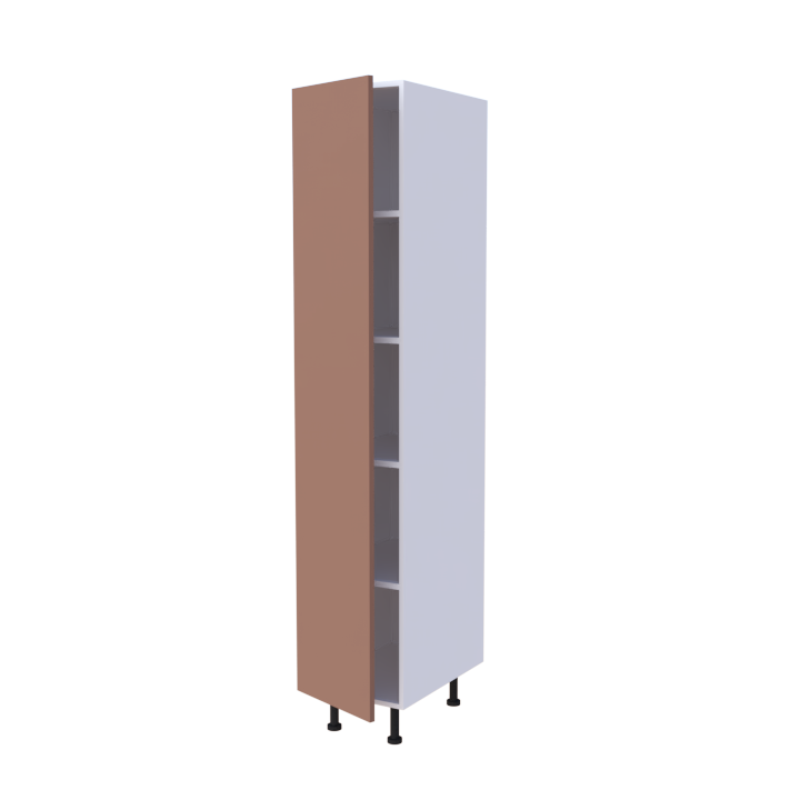 Colonne 1 porte étagères intérieures - Larg. 40cm - Haut. 215cm (pieds inclus)