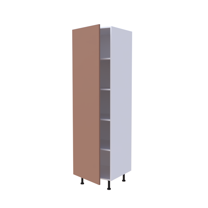 Colonne 1 porte étagères intérieures - Larg. 60cm - Haut. 215cm (pieds inclus)
