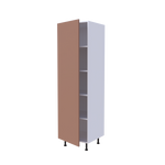 Colonne 1 porte étagères intérieures - Larg. 60cm - Haut. 215cm (pieds inclus)