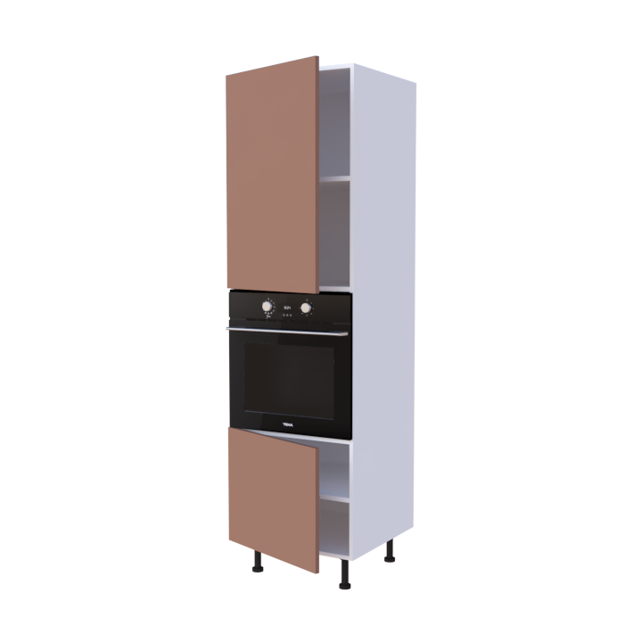 Colonne Four + 2 portes - Larg. 60cm - Haut. 215cm (pieds inclus)
