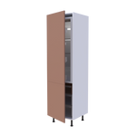 Colonne réfrigérateur 2 portes - Larg. 60cm - Haut. 215cm (pieds inclus)