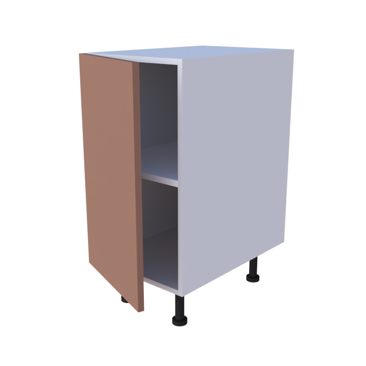 Meuble bas de rangement 1 porte - larg 40cm - Haut. 85cm (pieds inclus)