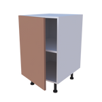 Meuble bas de rangement 1 porte - larg. 50 cm - Haut. 85cm (pieds inclus)