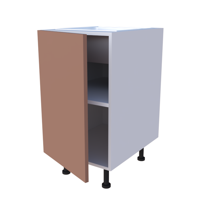 Meuble bas evier 1 porte - larg. 45cm - Haut. 85cm (pieds inclus)