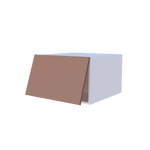 Meuble haut abattant 1 porte grande profondeur - Larg. 60cm - Haut. 38cm