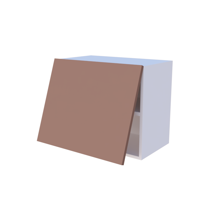 Meuble haut abattant 1 porte - Larg. 60cm - Haut. 50cm