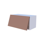 Meuble haut abattant 1 porte - Larg. 70cm - Haut. 35cm