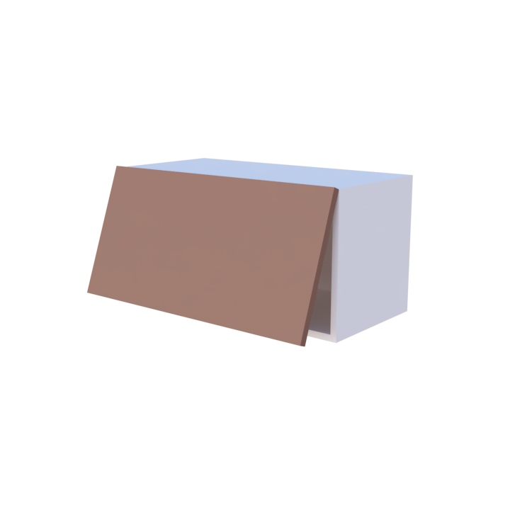 Meuble haut abattant 1 porte - Larg. 70cm - Haut. 35cm