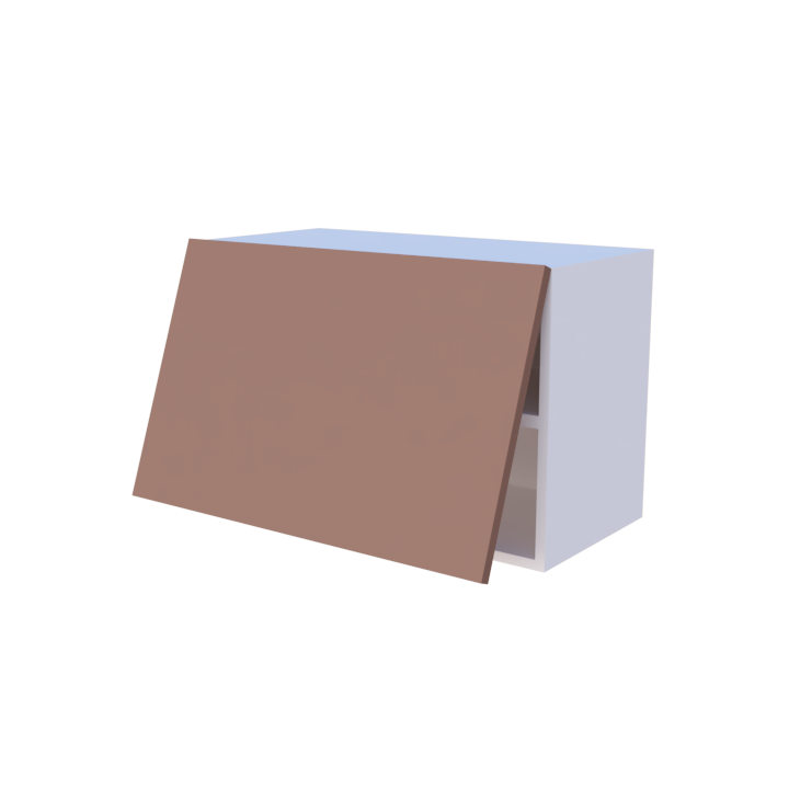 Meuble haut abattant 1 porte - Larg. 70cm - Haut. 45cm
