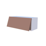 Meuble haut abattant 1 porte - Larg. 90cm - Haut. 35cm