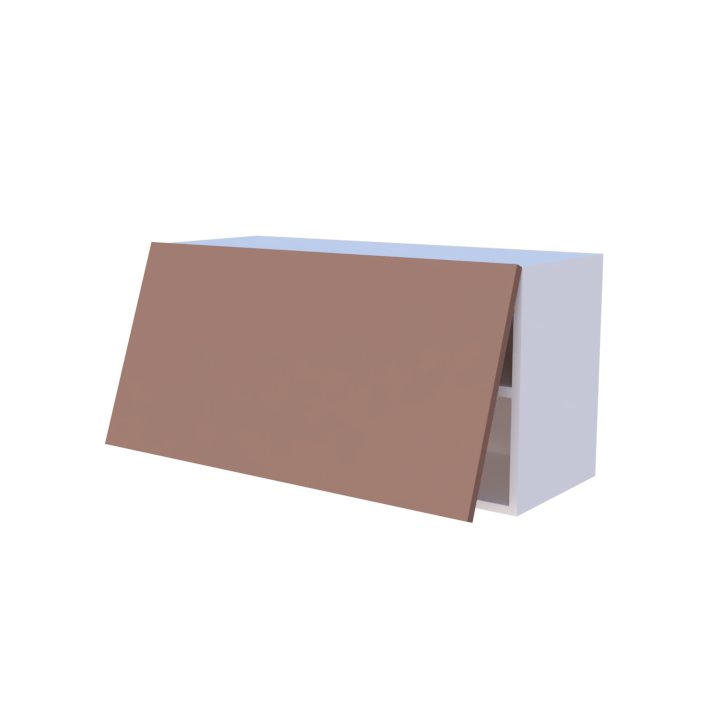 Meuble haut abattant 1 porte - Larg. 90cm - Haut. 45cm
