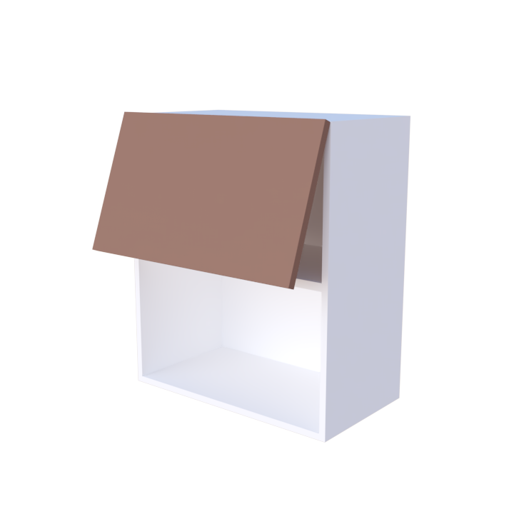 Meuble haut abattant 1 porte micro onde - Larg. 60cm - Haut. 70cm